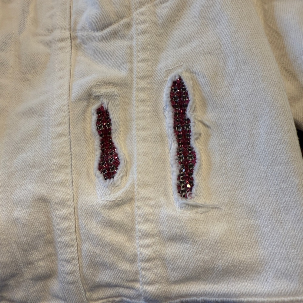 ✨Vintage✨Allen B. By Allen B. Schwartz rhinestone denim jacket., - Picture 5 of 10